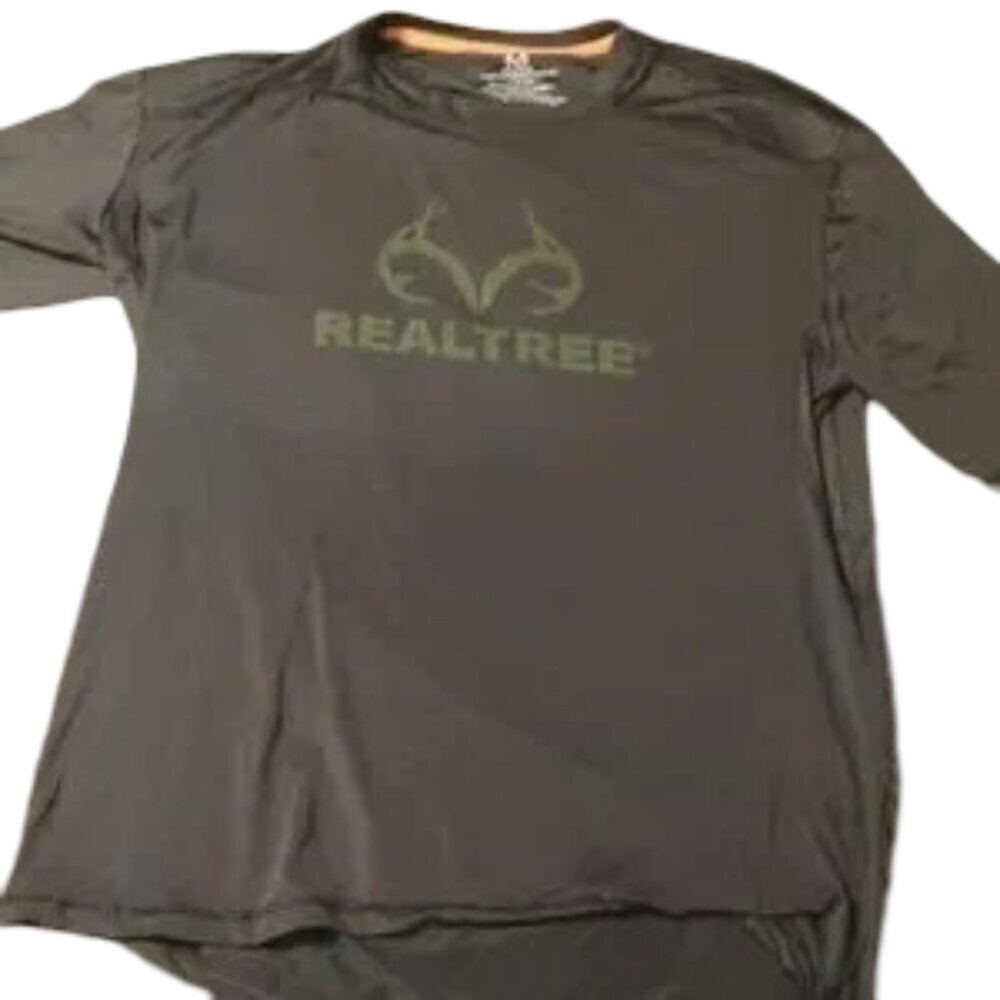 🚨5 For $25🚨 Realtree Men's Black and Olive Short Sleeve Tee